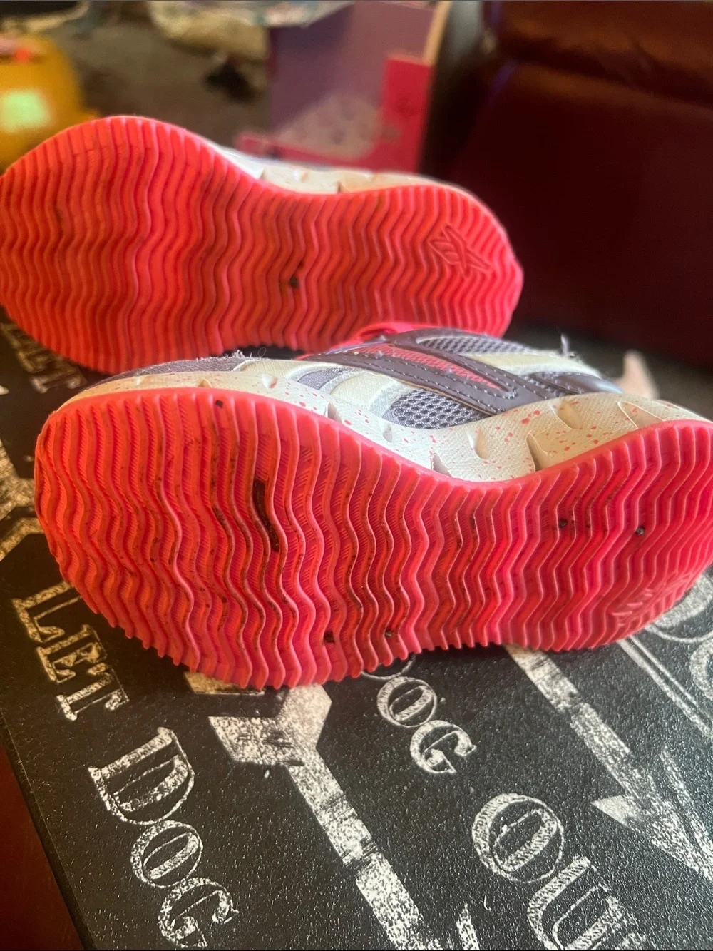 Reebok Kids Sneakers in Gray and Bright Pink